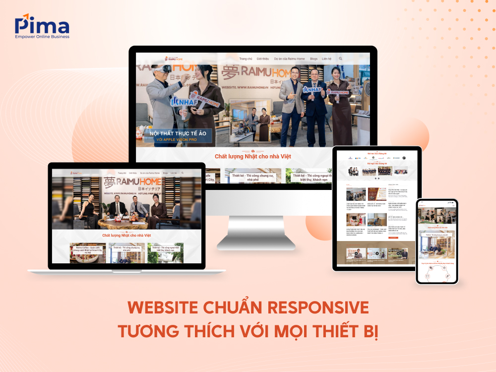 Nâng cấp website thiết kế nội thất Raimu Home