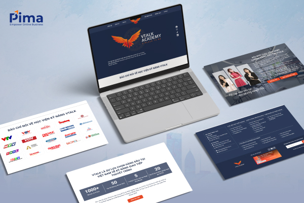 Thiết kế website học viện kỹ năng V Talk