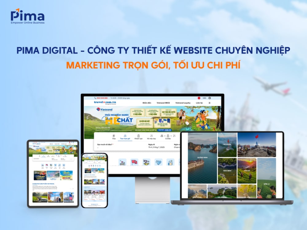 Đội ngũ Pima Digital chuyên thiết kế web cao cấp, chuẩn Marketing