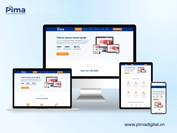 Pima Digital - Công ty thiết kế website chuyên nghiệp, chuẩn SEO