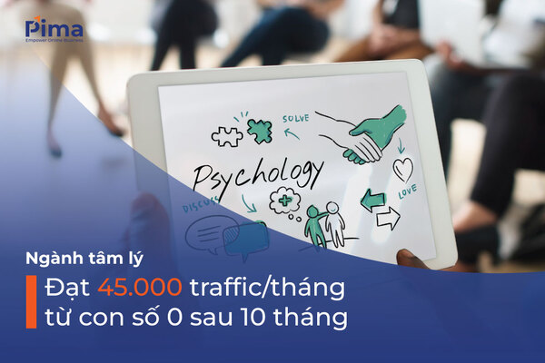 Dự án SEO mảng tâm lý học đạt 45.000 traffic/tháng sau 10 tháng