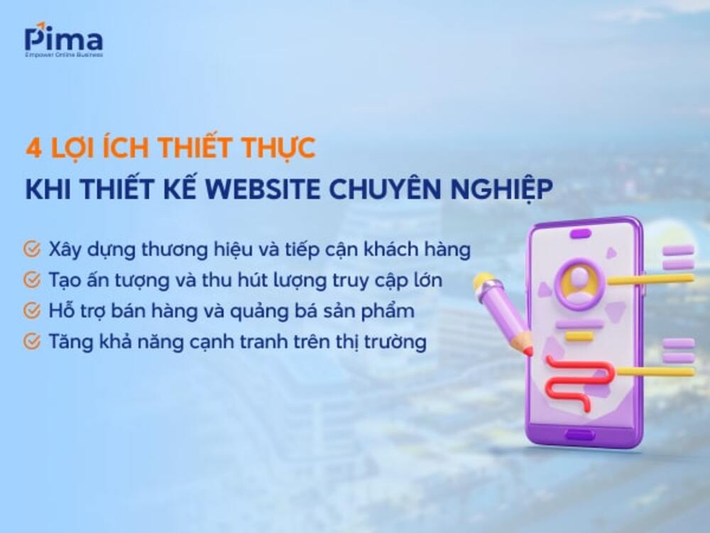 Thiết kế website đem lại nhiều lợi ích quan trọng cho doanh nghiệp