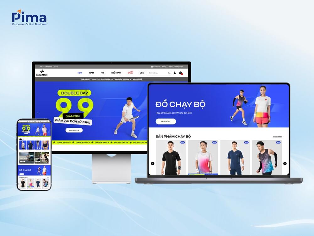 Thiết kế trang web bán đồ thể thao Thiết kế trang web bán đồ thể thao