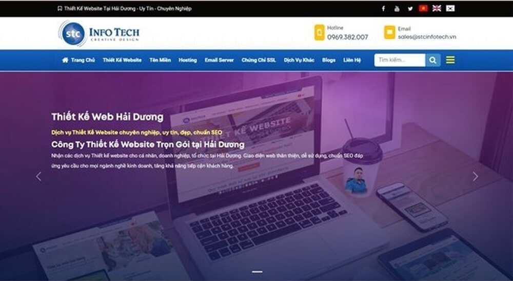 Website chính thức của công ty  STC INFOTECH