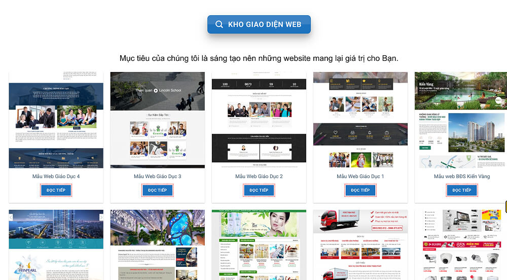 Công ty thiết kế website Hạ Long Kho giao diện công ty thiết kế website Hạ Long