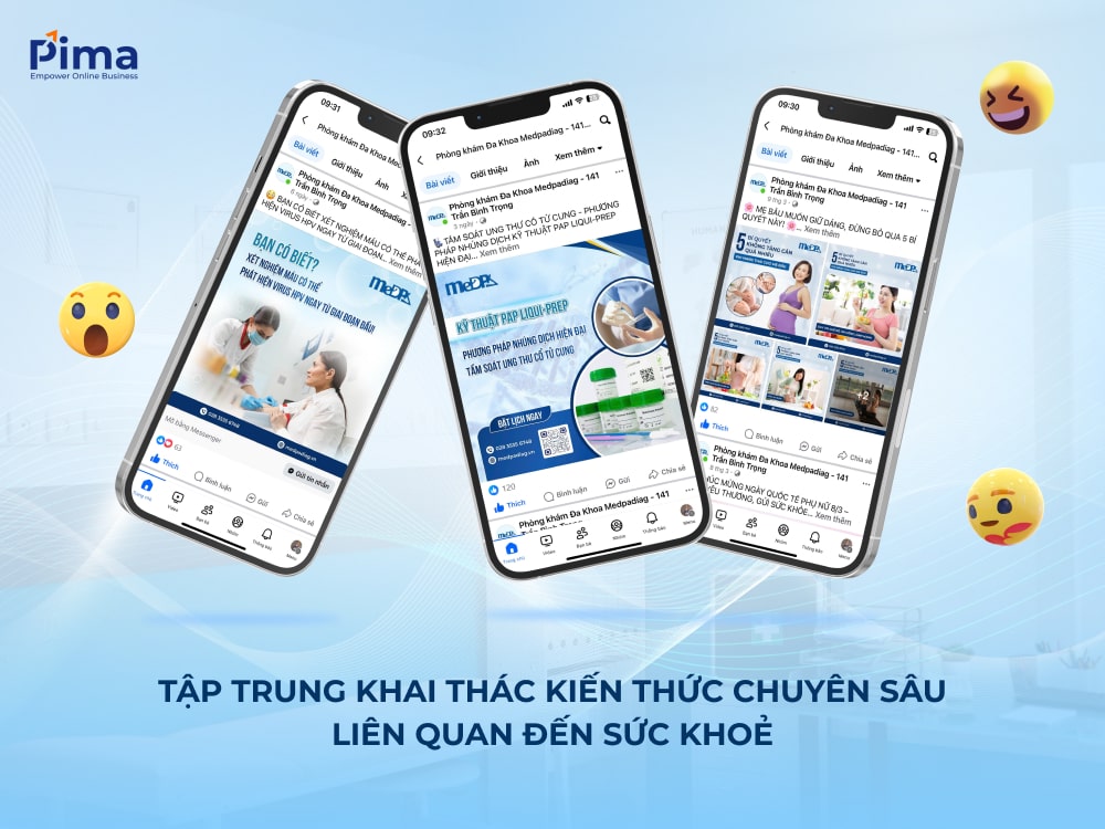 Chăm sóc Fanpage Medpadiag