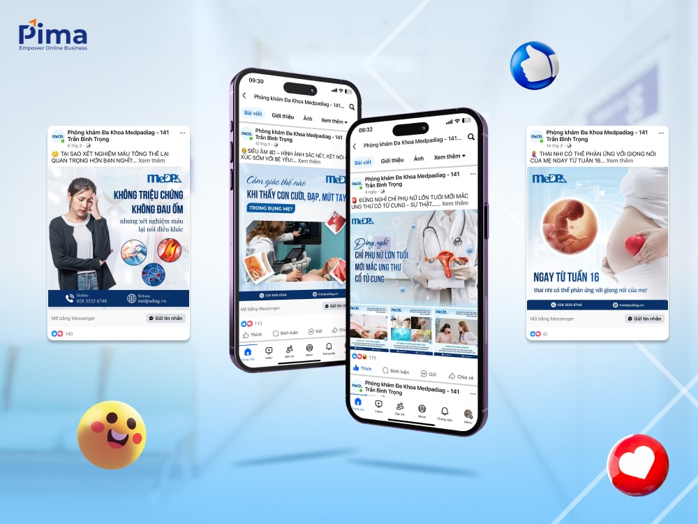 Chăm sóc Fanpage Medpadiag