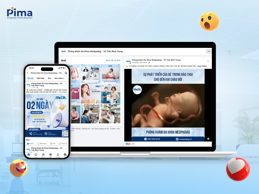 Chăm sóc Fanpage Medpadiag