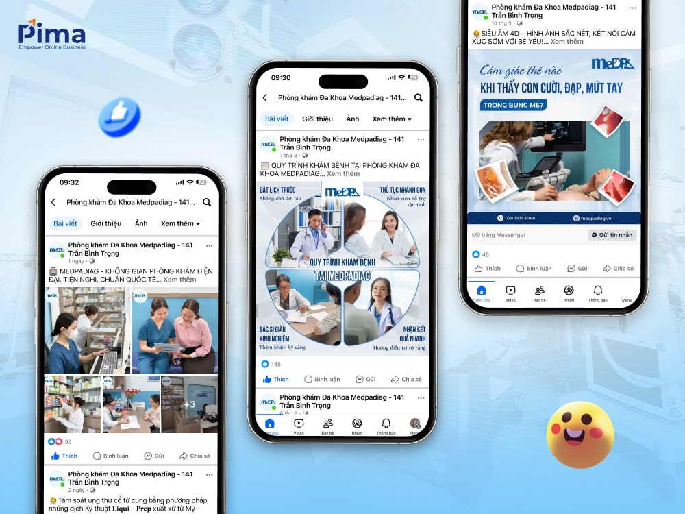 Chăm sóc Fanpage Medpadiag