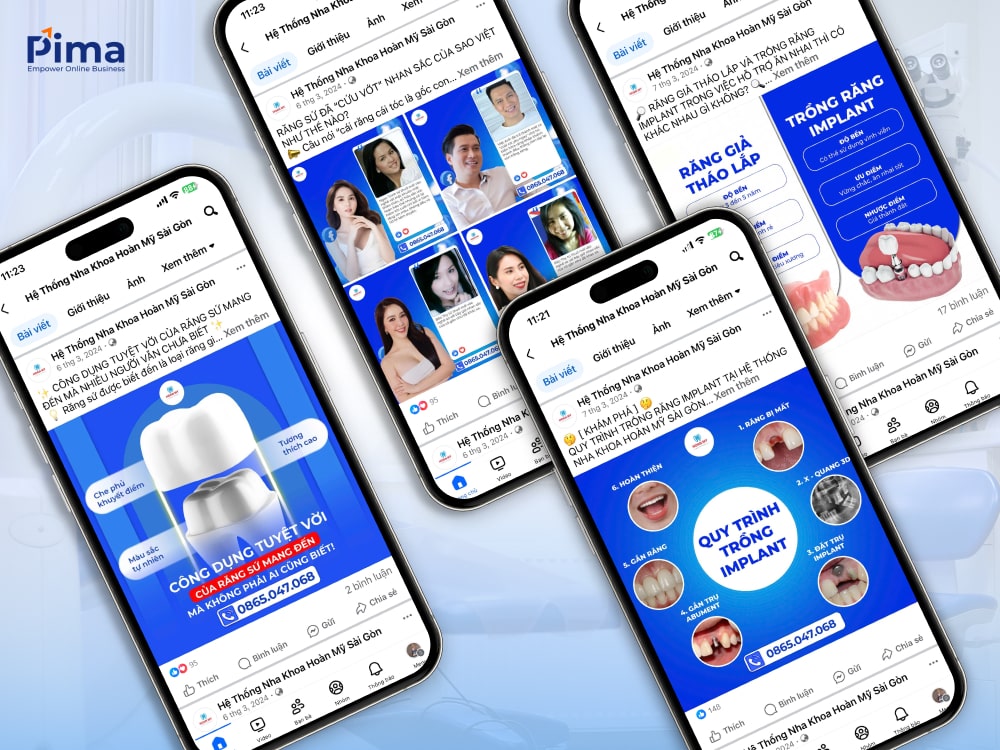 Chăm sóc Fanapge nha khoa Hoàn Mỹ Sài Gòn