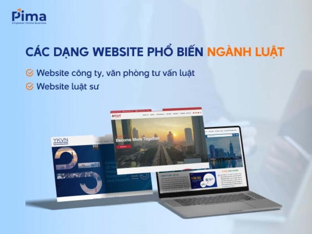 Các dạng website ngành luật phổ biến hiện nay