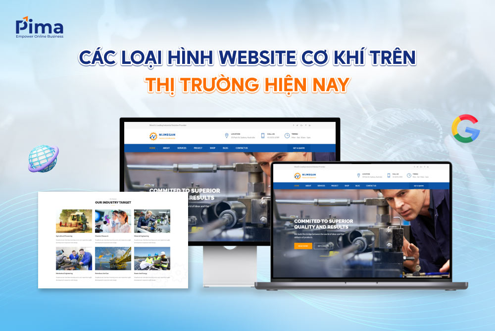Các loại hình website cơ khí trên thị trường hiện nay Các loại hình website cơ khí trên thị trường hiện nay