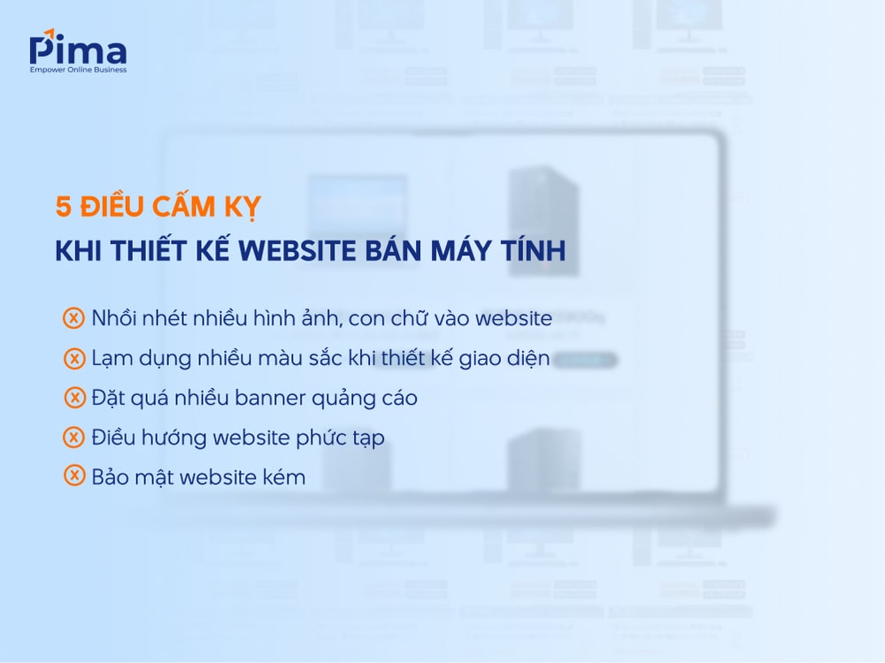 Các lỗi sai cần tránh khi thiết kế website bán máy tính Các lỗi sai cần tránh khi thiết kế website bán máy tính