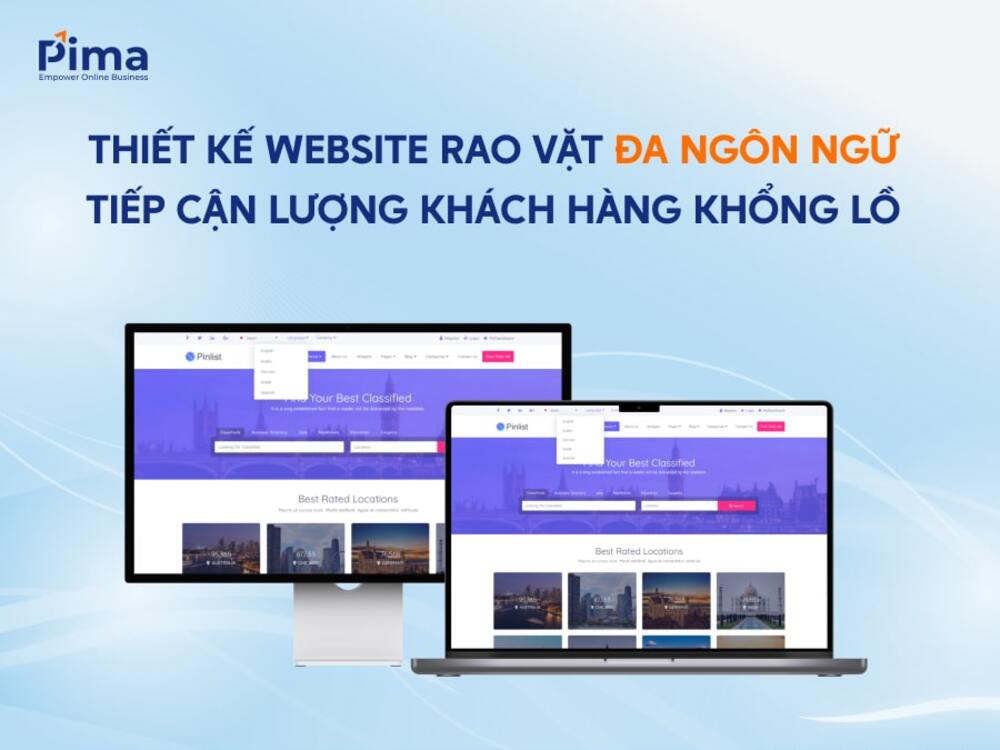 Thiết kế website rao vặt với đa dạng ngôn ngữ khác nhau Thiết kế website rao vặt với đa dạng ngôn ngữ khác nhau