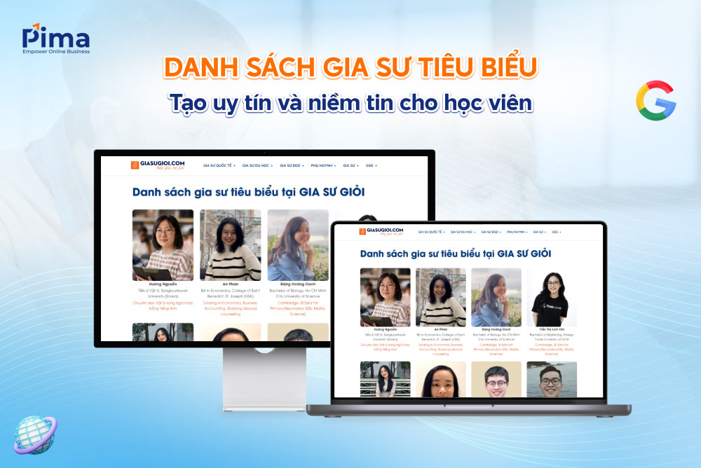 Danh sách các gia sư tiêu biểu trên website Danh sách các gia sư tiêu biểu trên website