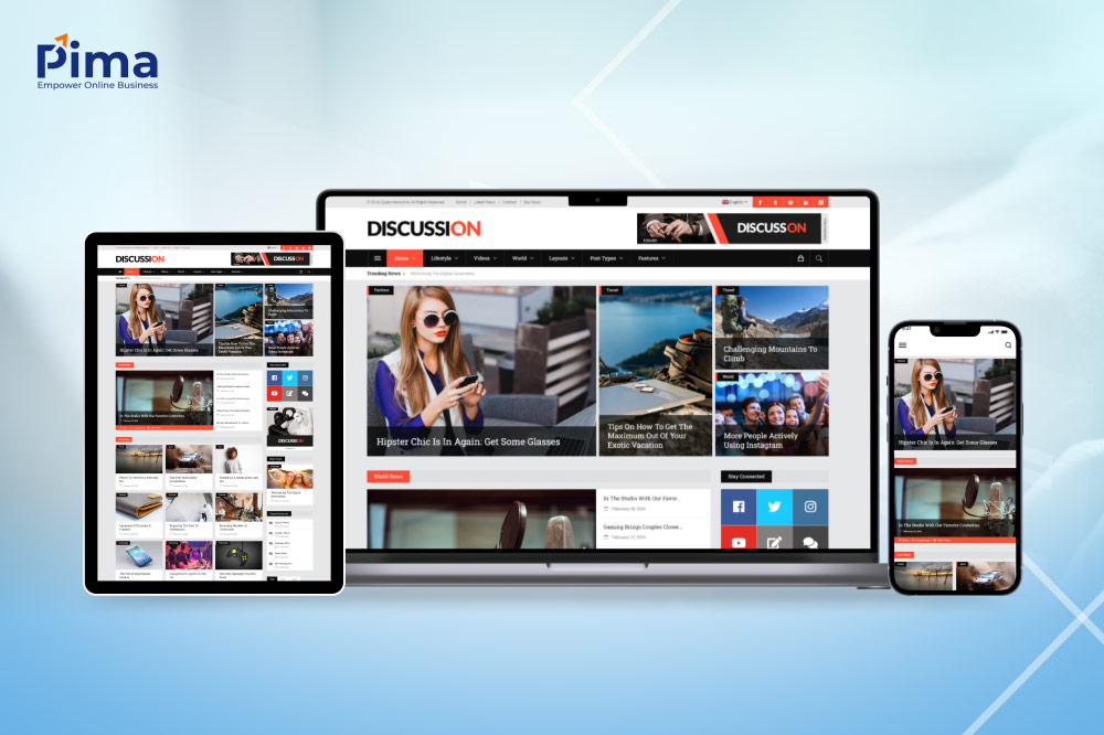 Mẫu web cổng thông tin điện tử tương thích trên mọi thiết bị