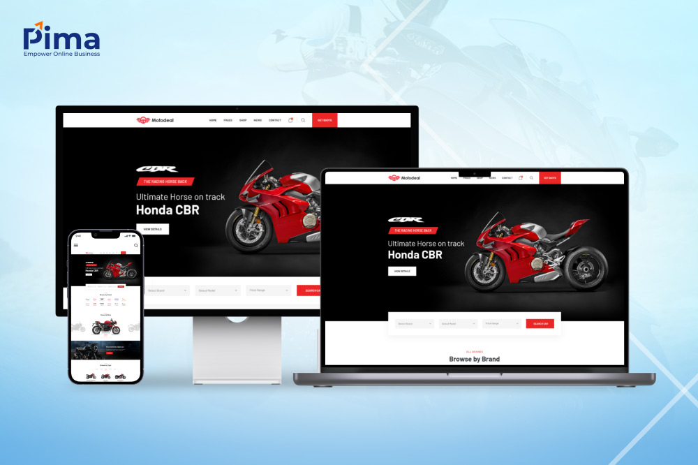 Mẫu website sở hữu giao diện thoáng sạch, thu hút