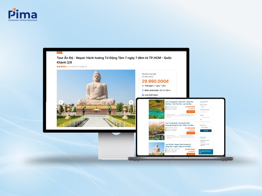 Mẫu website du lịch chuyên nghiệp, giao diện thu hút Mẫu website du lịch chuyên nghiệp, giao diện thu hút