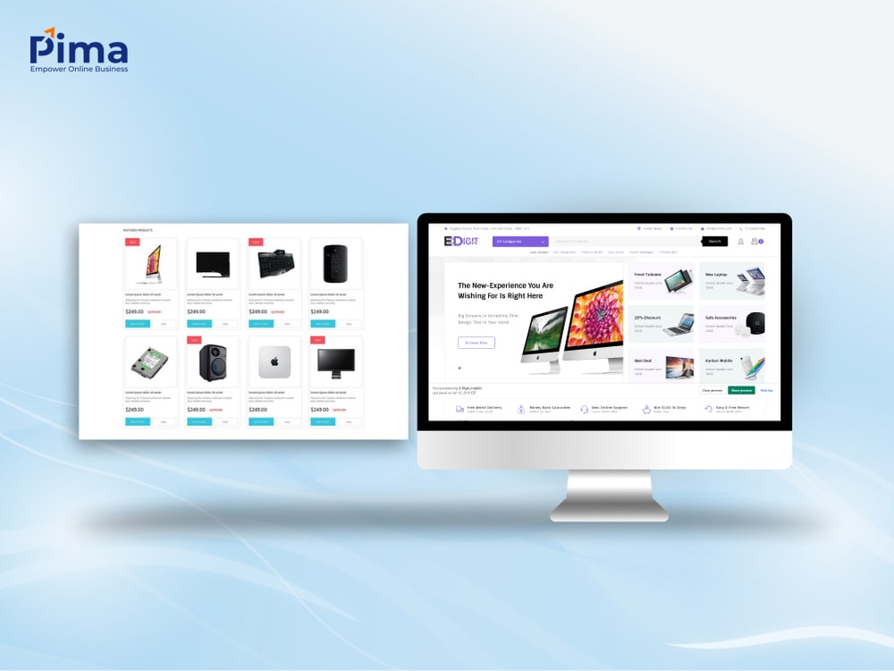 Website bán máy tính thể hiện được bản sắc riêng của thương hiệu Website bán máy tính thể hiện được bản sắc riêng của thương hiệu