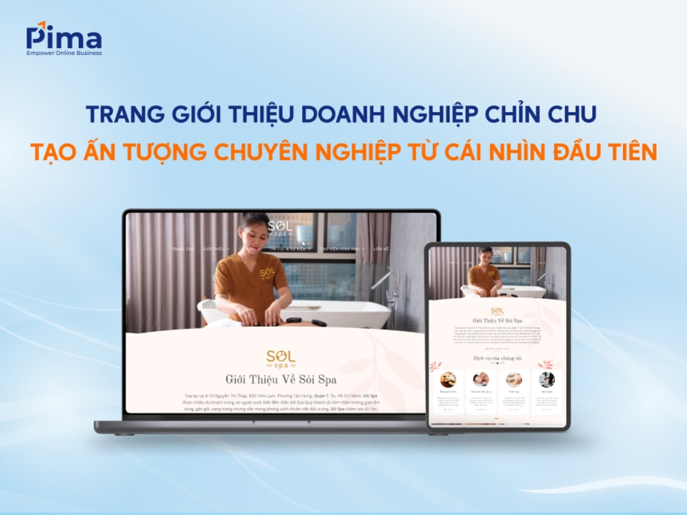 Trang giới thiệu doanh nghiệp chỉn chu, chuyên nghiệp