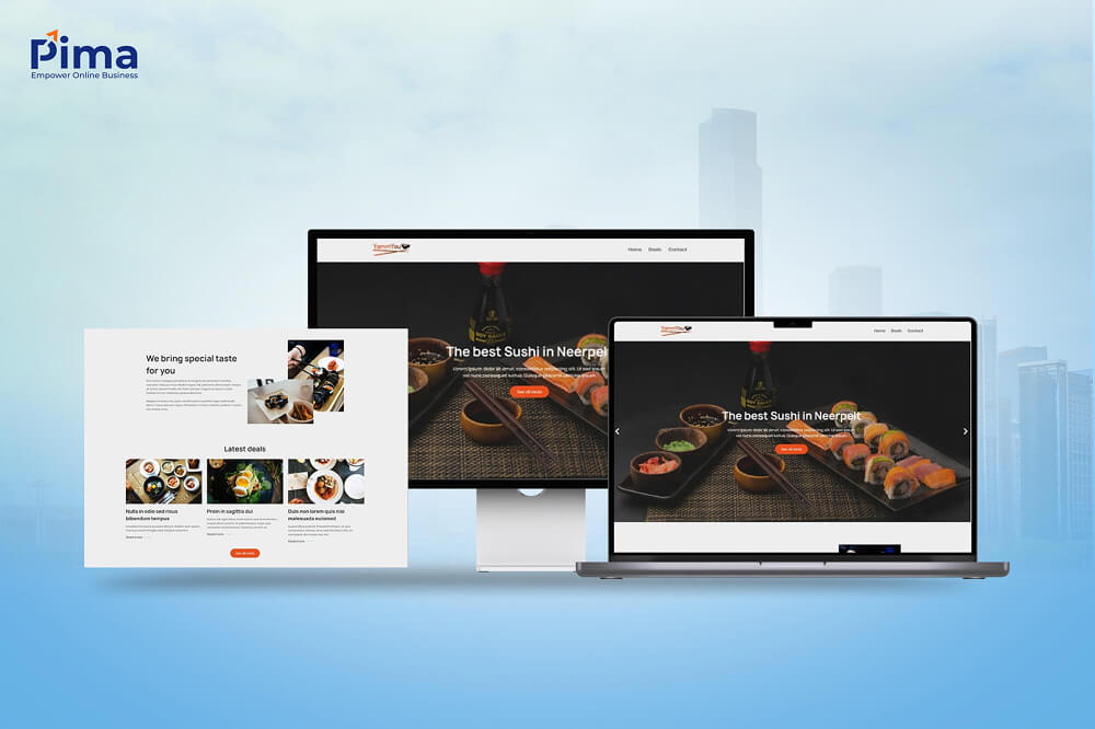 Thiết kế website nhà hàng với hình ảnh bắt mắt