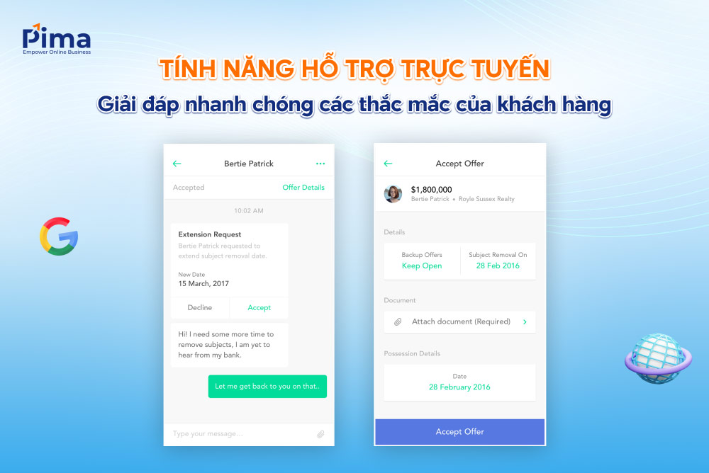 Kênh hỗ trợ trực tuyến nhanh chóng trên trang web
