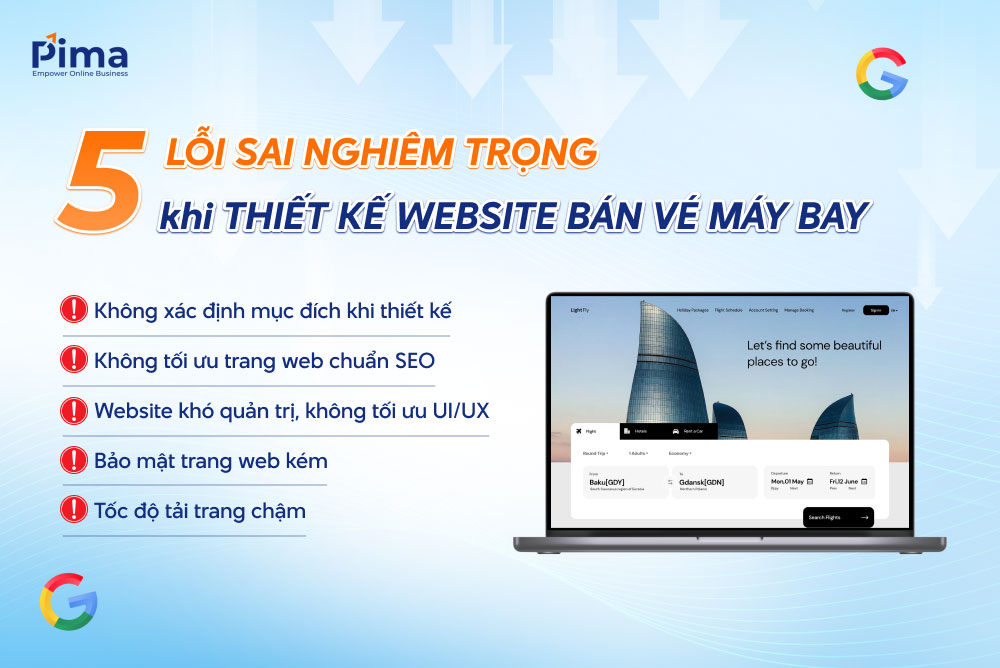 Những lỗi cần tránh khi thiết kế website bán vé máy bay Những lỗi cần tránh khi thiết kế website bán vé máy bay
