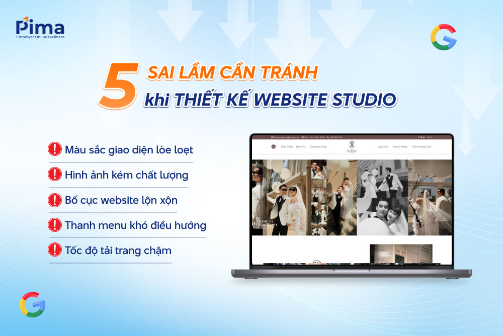 Thiết kế trang web ảnh viện áo cưới cần lưu ý tránh những lỗi sai nghiêm trọng Thiết kế trang web ảnh viện áo cưới cần lưu ý tránh những lỗi sai nghiêm trọng