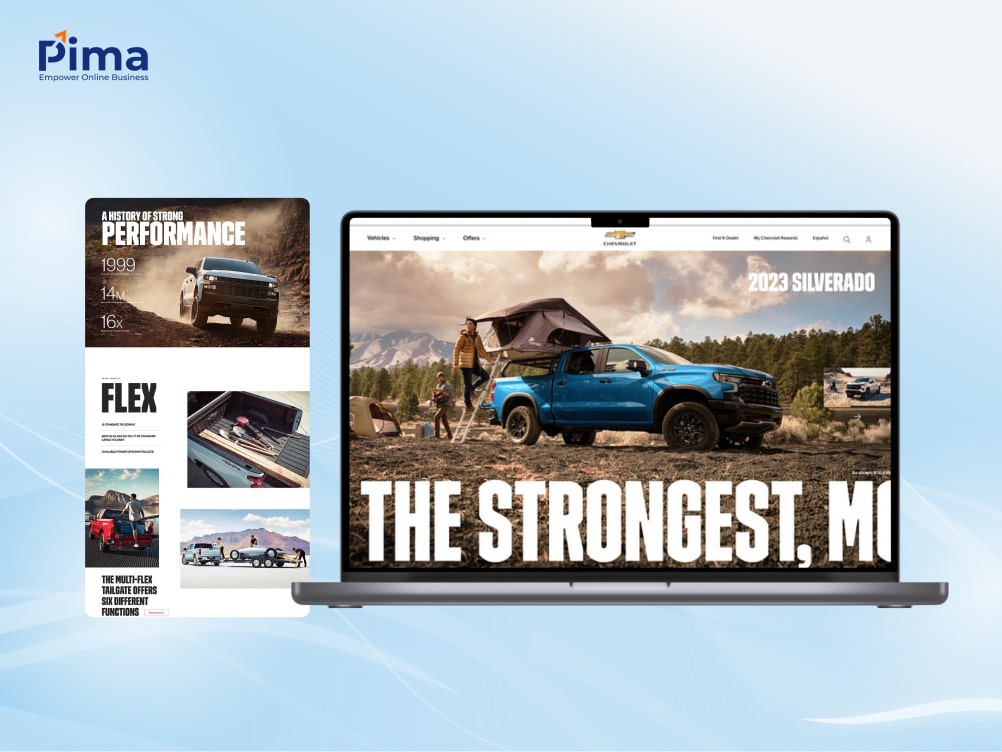 Mẫu thiết kế web ô tô thể hiện tinh thần mạnh mẽ, cá tính Mẫu thiết kế web ô tô thể hiện tinh thần mạnh mẽ, cá tính