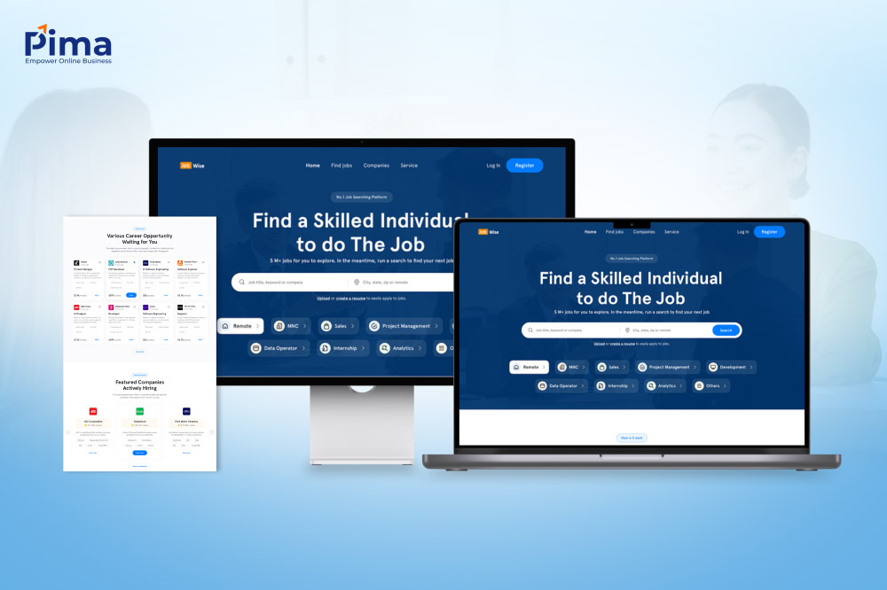 Mẫu thiết kế web tuyển dụng đơn giản, sang trọng