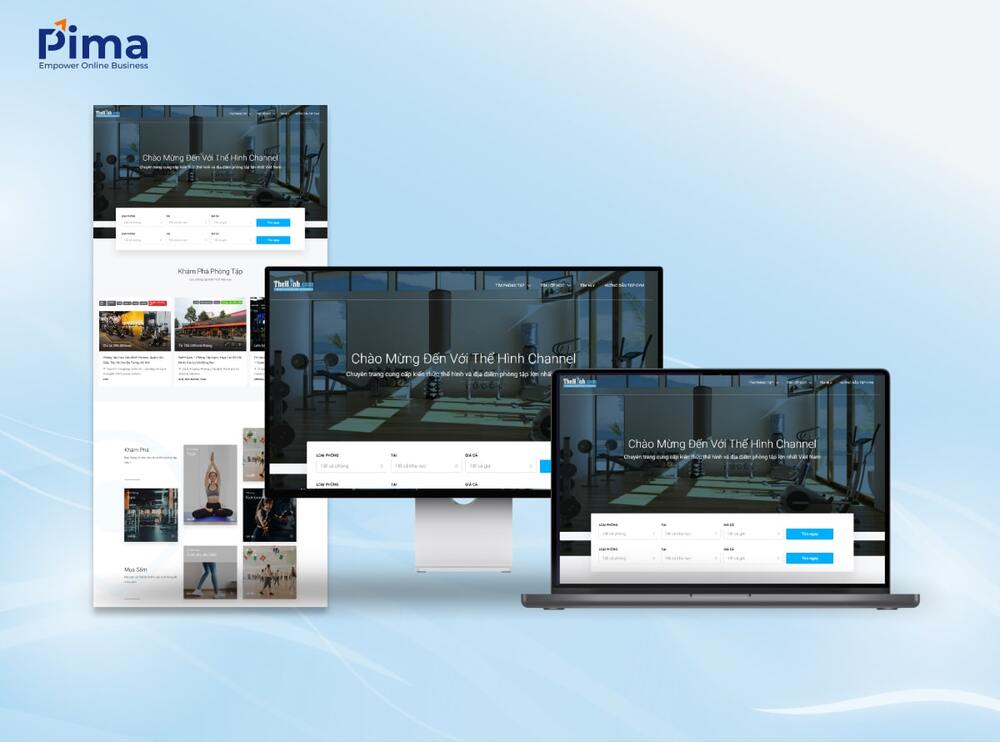 Mẫu thiết kế website phòng gym truyền cảm hứng tập luyện Mẫu thiết kế website phòng gym truyền cảm hứng tập luyện