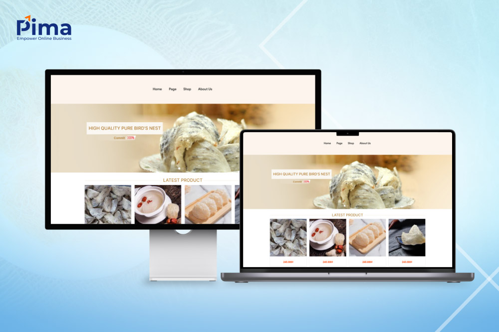 Website yến sào được thiết kế đầy đủ tính năng Website yến sào được thiết kế đầy đủ tính năng