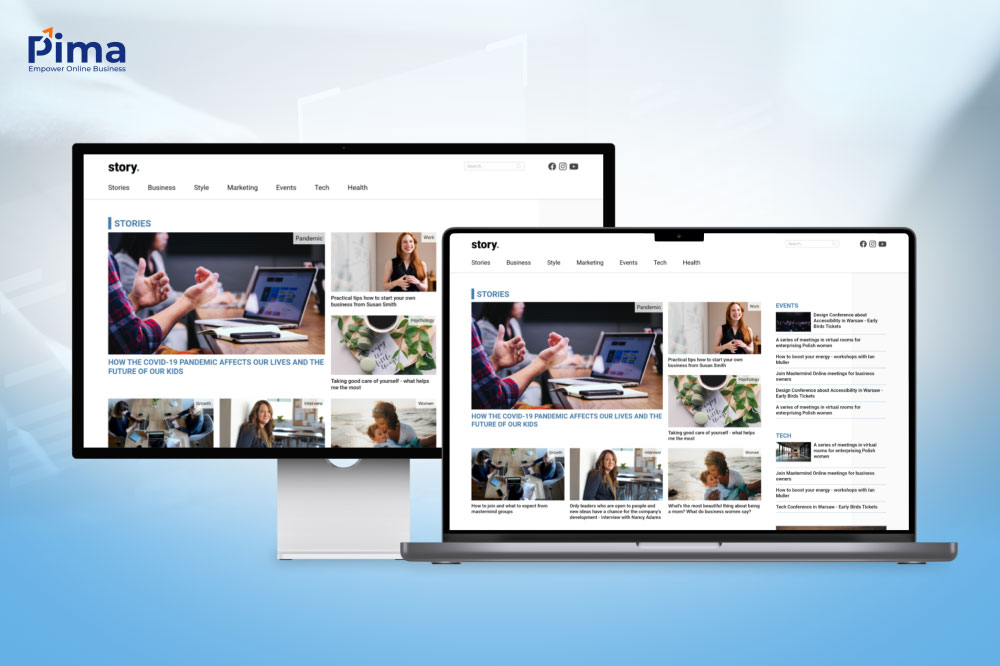 Trang web thông tin điện tử giao diện hiện đại