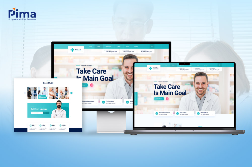 Mẫu website bệnh viện thể hiện sự uy tín, chuyên nghiệp