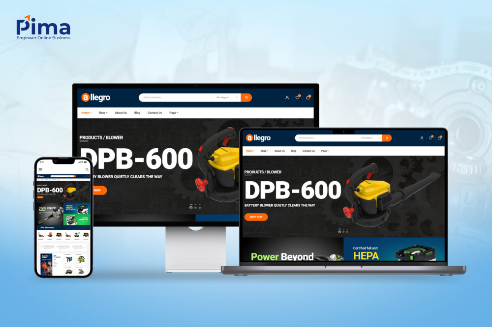 Mẫu website cơ khí hiện đại và sang trọng Mẫu website cơ khí hiện đại và sang trọng