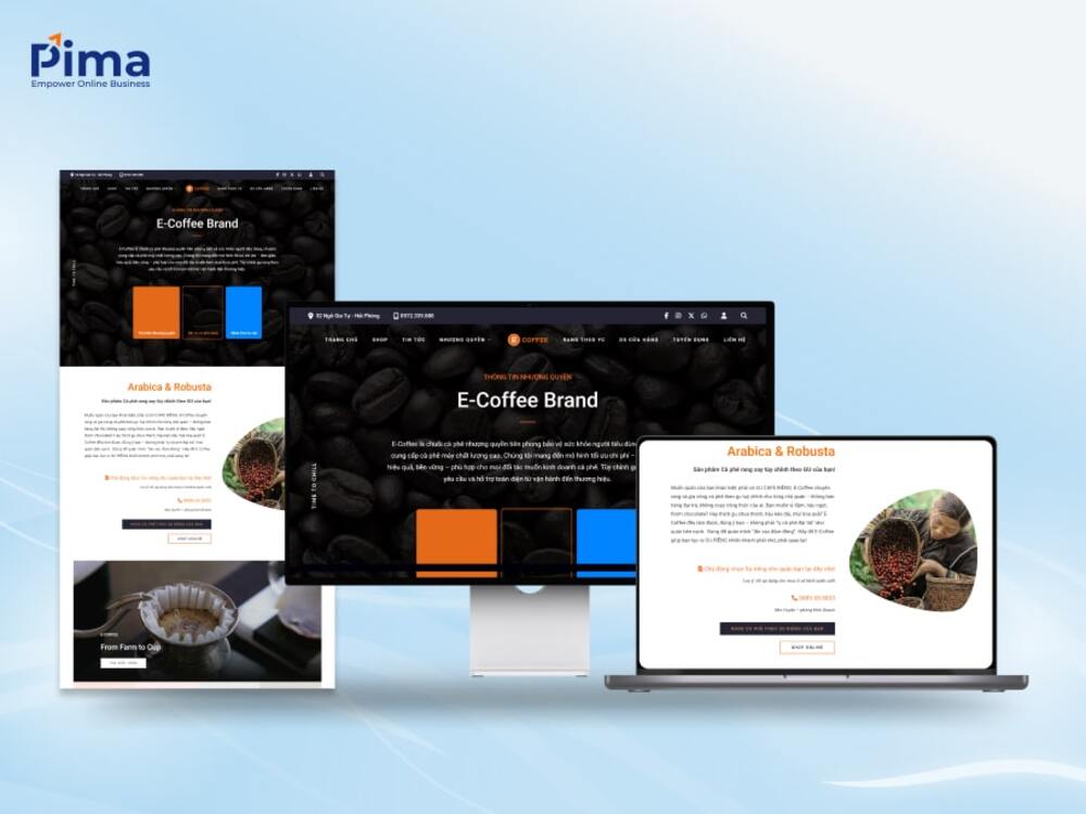 Mẫu website quán cà phê chuyên nghiệp, giao diện hiện đại, sang trọng Mẫu website quán cà phê chuyên nghiệp, giao diện hiện đại, sang trọng