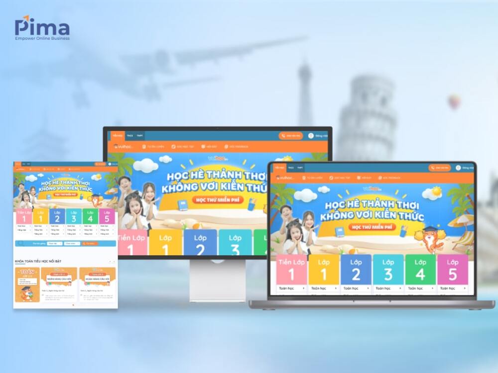 Mẫu website trường mẫu giáo chuẩn Marketing Mẫu website trường mẫu giáo chuẩn Marketing