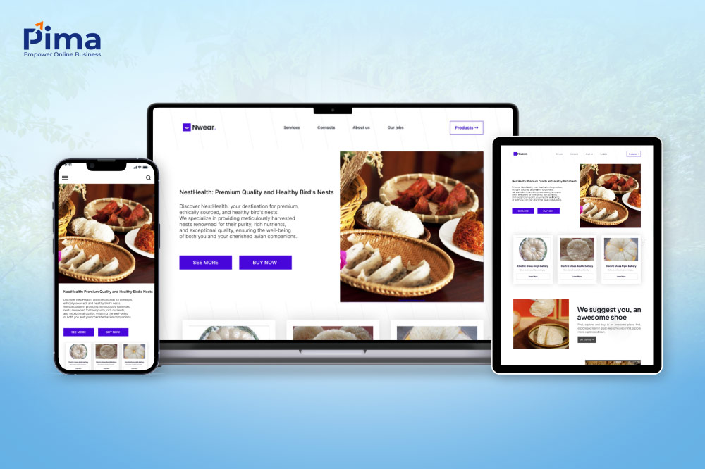 Mẫu website yến sào sang trọng, cao cấp Mẫu website yến sào sang trọng, cao cấp
