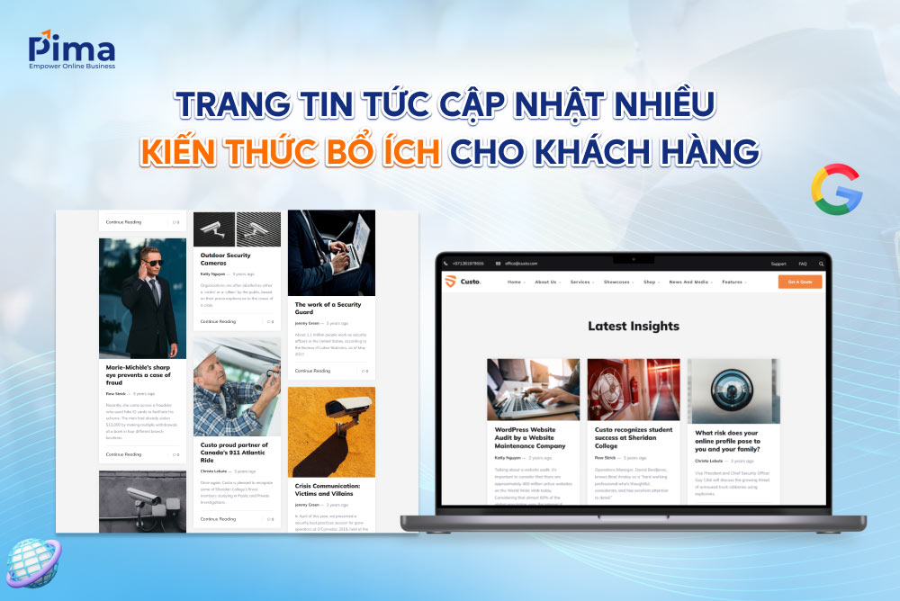 Thiết kế website bảo vệ không thể bỏ qua module tin tức
