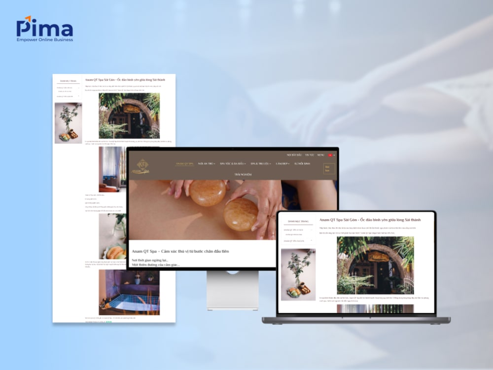 Trang website spa với phong cách mộc mạc, hoà nhập với thiên nhiên Trang website spa với phong cách mộc mạc, hoà nhập với thiên nhiên