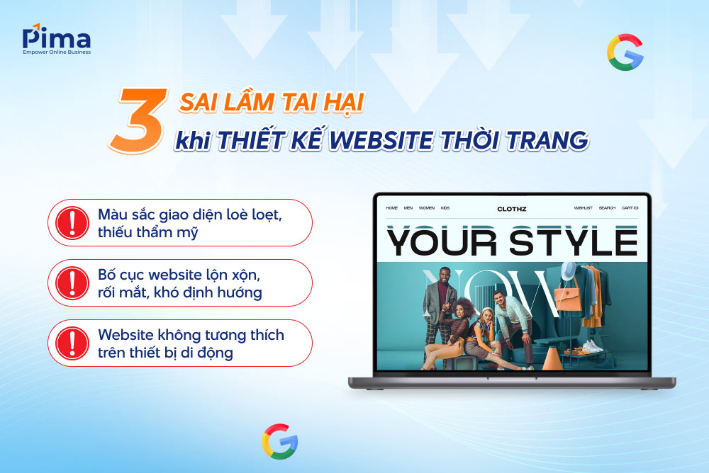 Các sai lầm cần tránh nếu muốn website thời trang thu hút nhiều khách hàng