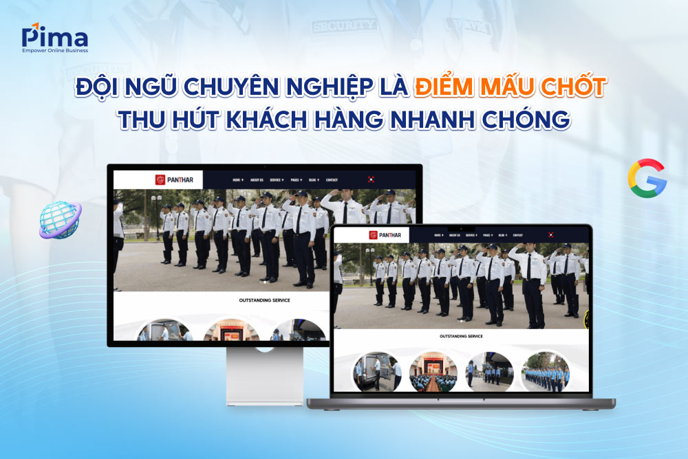 Thiết kế website bảo vệ cần đảm bảo sử dụng hình ảnh thật nhằm thu hút khách hàng