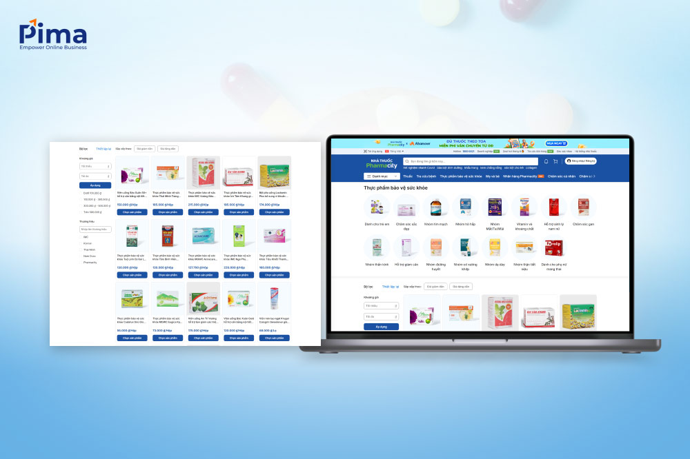 Thiết kế website thực phẩm chức năng tạo dấu ấn thương hiệu uy tín