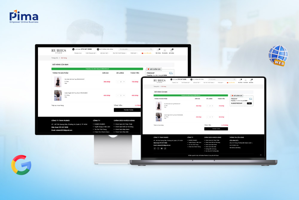 Hình thức thanh toán trực tuyến trên website