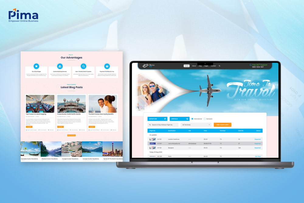 Thiết kế web bán vé máy bay trực tuyến với giao diện bắt mắt Thiết kế web bán vé máy bay trực tuyến với giao diện bắt mắt