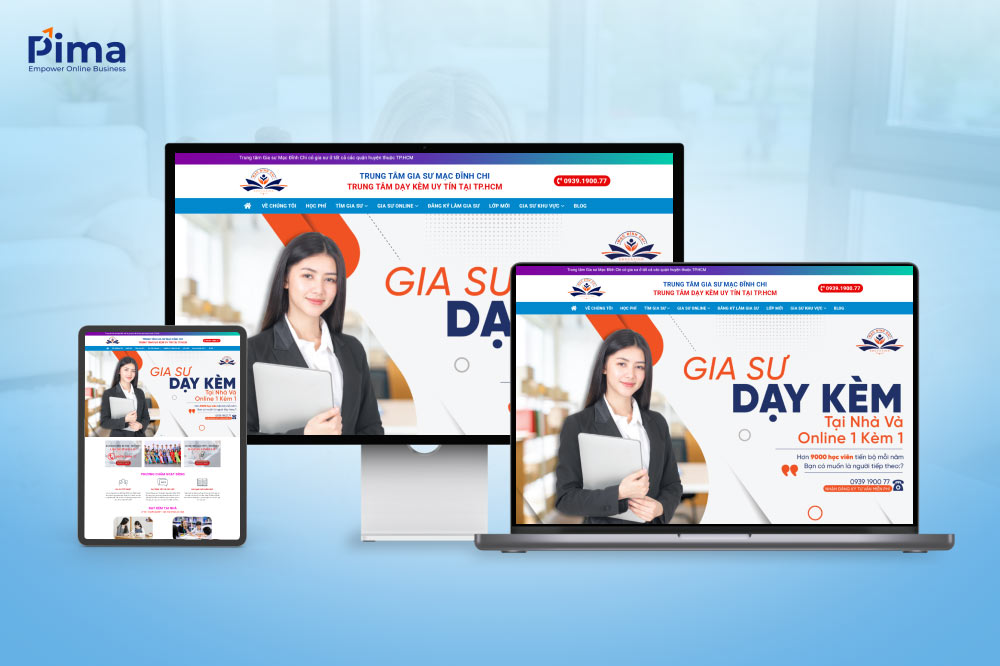 Thiết kế website trung tâm gia sư bắt mắt, thu hút người dùng Thiết kế website trung tâm gia sư bắt mắt, thu hút người dùng