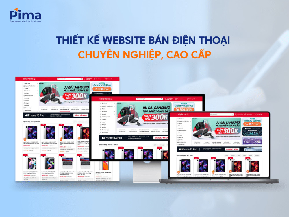 Thiết kế website bán điện thoại chuyên nghiệp, chuẩn SEO