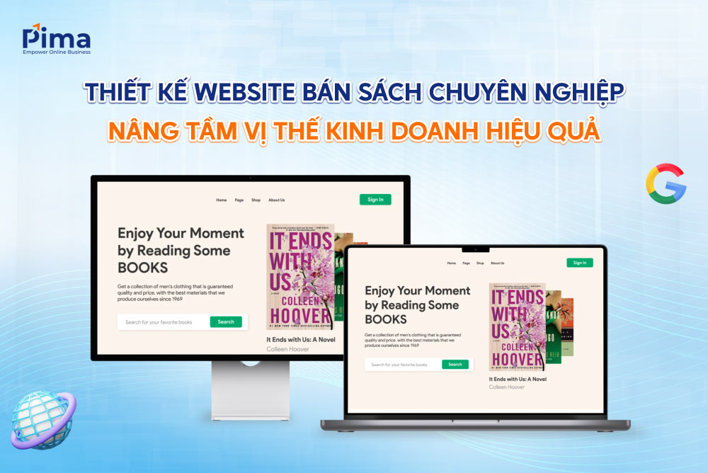 Thiết kế website bán sách, văn phòng phẩm ấn tượng, đẹp mắt