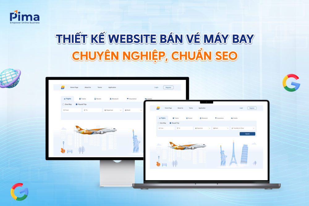 Thiết kế website bán vé máy bay trực tuyến uy tín, chuẩn SEO Thiết kế website bán vé máy bay trực tuyến uy tín, chuẩn SEO