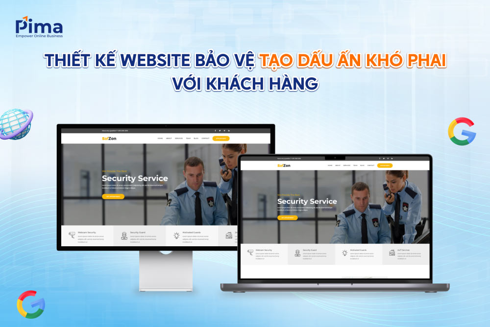 Thiết kế website bảo vệ chuyên nghiệp, thu hút khách hàng